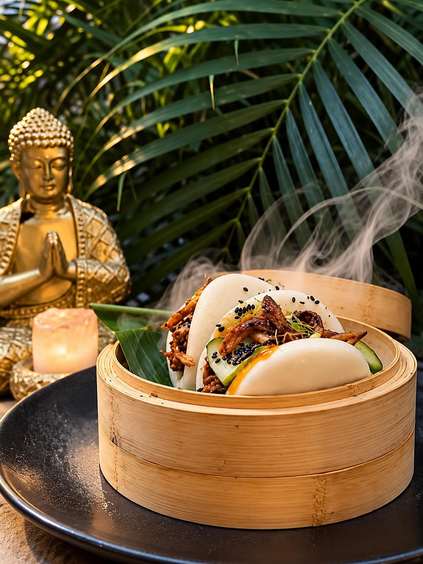 Bao Pulled Pork, plato de Mystic